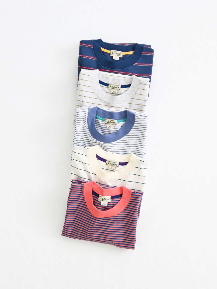 L.L.Bean (エルエルビーン)　ユニオン・ショートスリーブ・ストライプ・Tシャツ