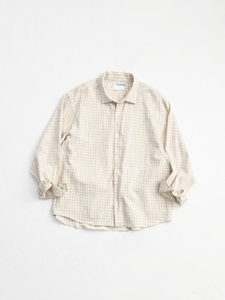 YAECA (ヤエカ)　Comfort Shirt -Extra Wide "Check" (150611105) -ナイモノねだり