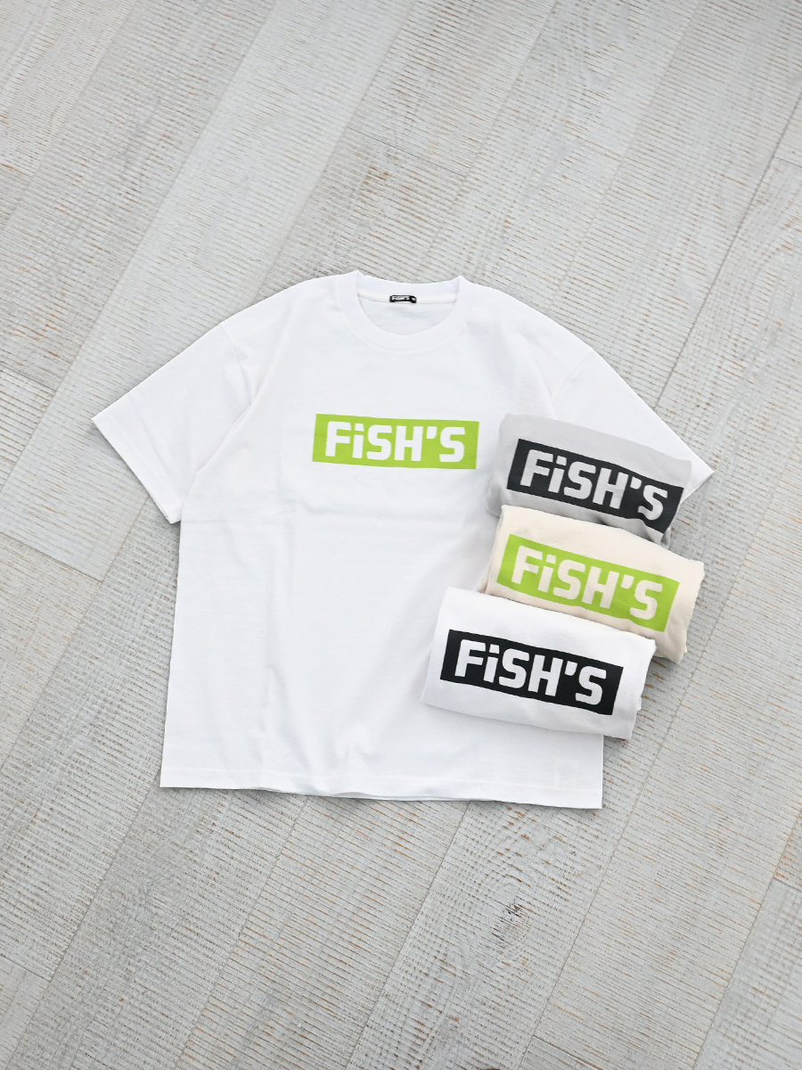 FiSH'S (フィッシュ)　ボックスロゴ プリントTee #A