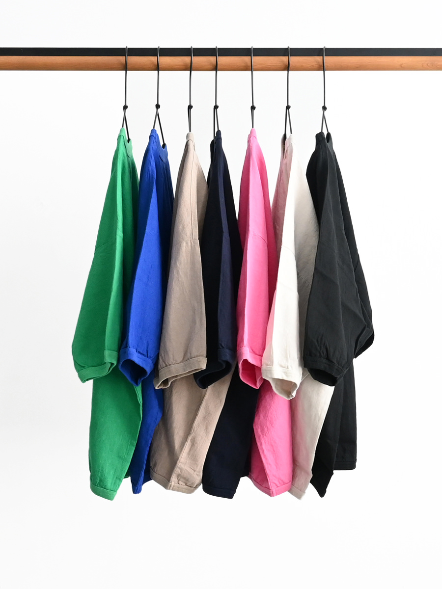 maillot (マイヨ)　Linen Rich Big Sweat Shirt-Tee (リネンリッチビッグスウェットシャツTee) MAS-24117