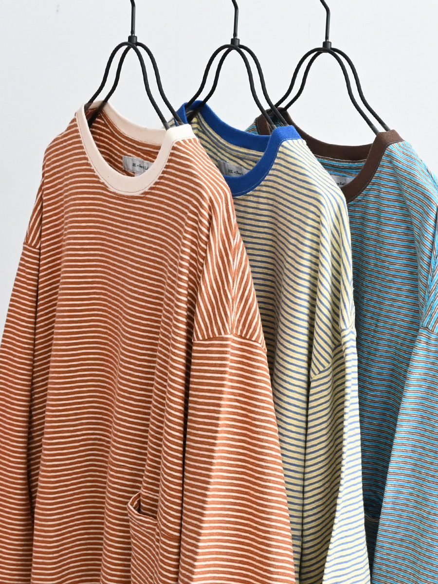 EEL Products (イール)　YURURI TEE 3/4 BORDER