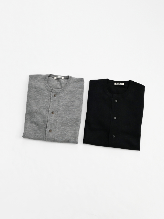 AURALEE オーラリー HARD TWIST CASHMERE KNIT CARDIGAN