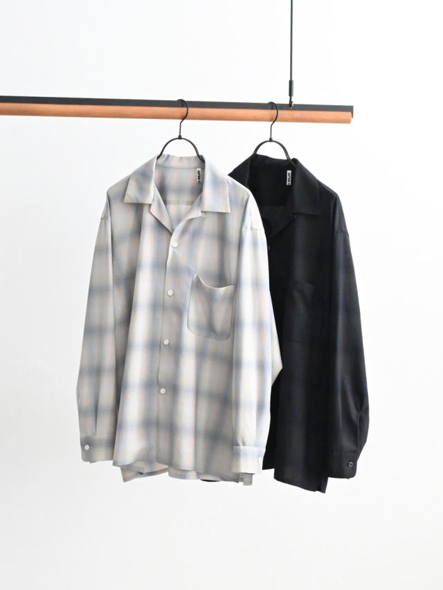 KAPTAIN SUNSHINE (キャンプテンサンシャイン) Open Collared Shirt