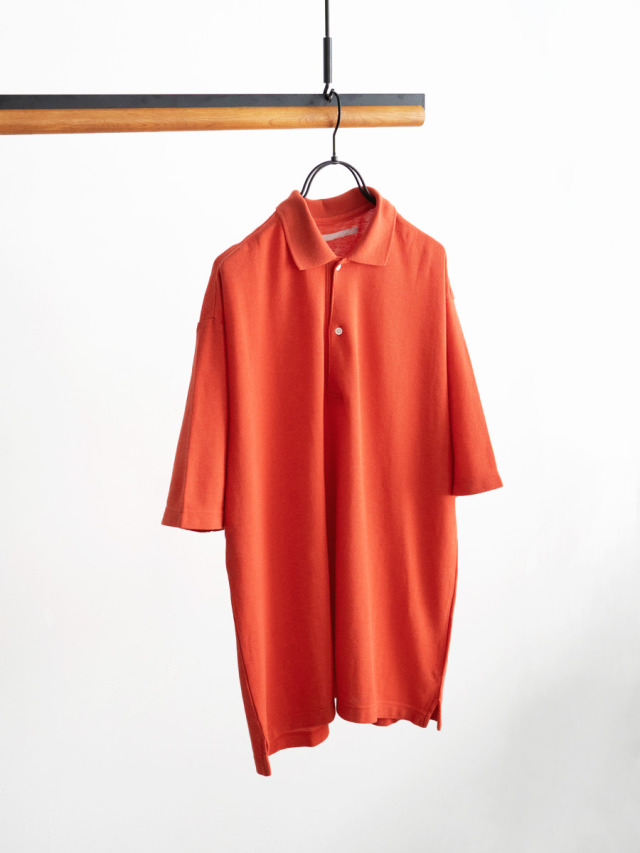 【40%OFF】HATSKI (ハツキ)　Seed Stitch Polo S/S Tee HTK-25010
