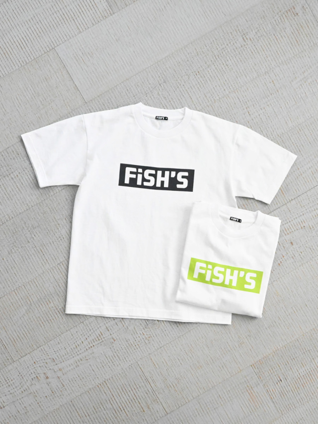 【20%OFF】FiSH'S (フィッシュ)　ボックスロゴ プリントTee #A