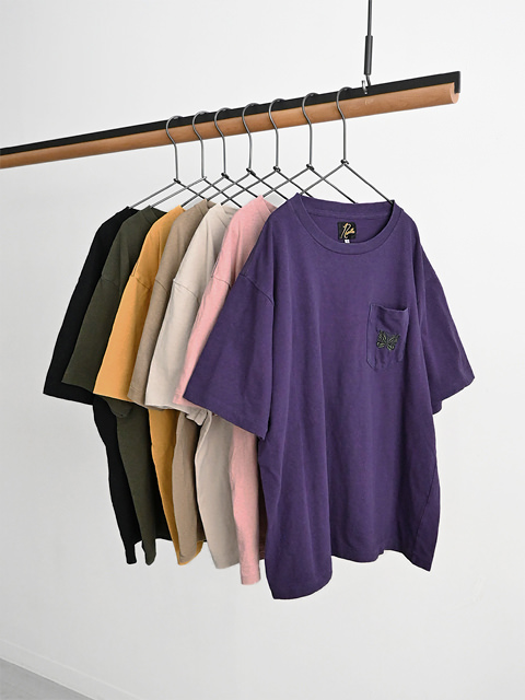 【20%OFF】Needles (ニードルズ)　S/S Papillon Emb. Pocket Tee