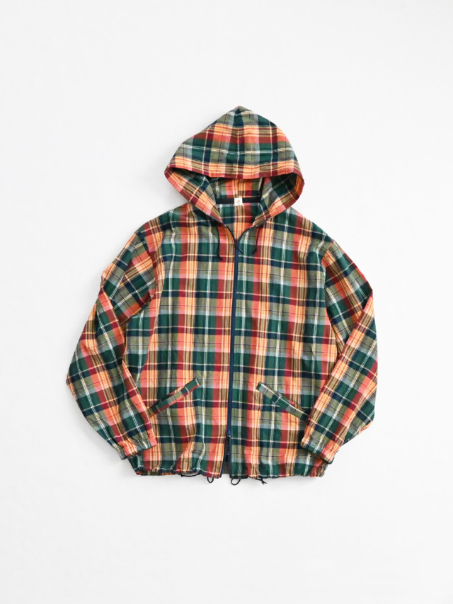 ill (イル)　マドラスチェック ジップ フーディー