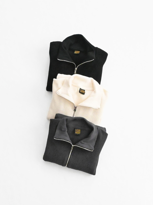 A VONTADE (アボンタージ)　Big Waffle Drivers Zip Cardigan VTD-0602-CS