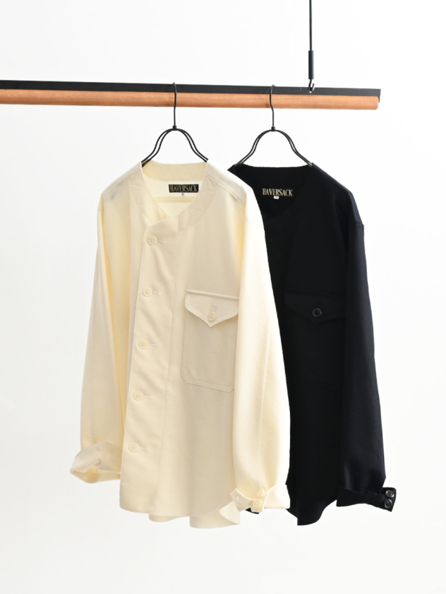 【20%OFF】HAVERSACK (ハバーサック)　バウンサーニット シャツジャケット -ナイモノねだり