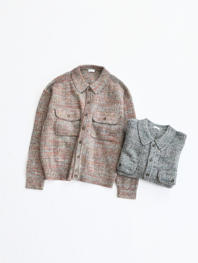crepuscule (クレプスキュール)　Rib Pattern Knit Jacket