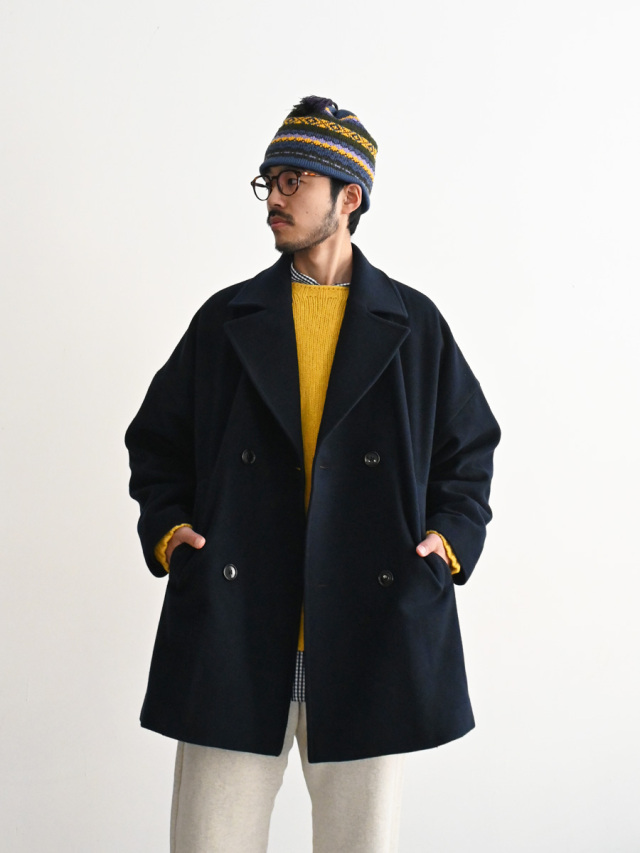 【1月1日0時セール開始 30%OFF】ONE FIFTH (ワンフィフス)　ウールメルトン・ダブルコート