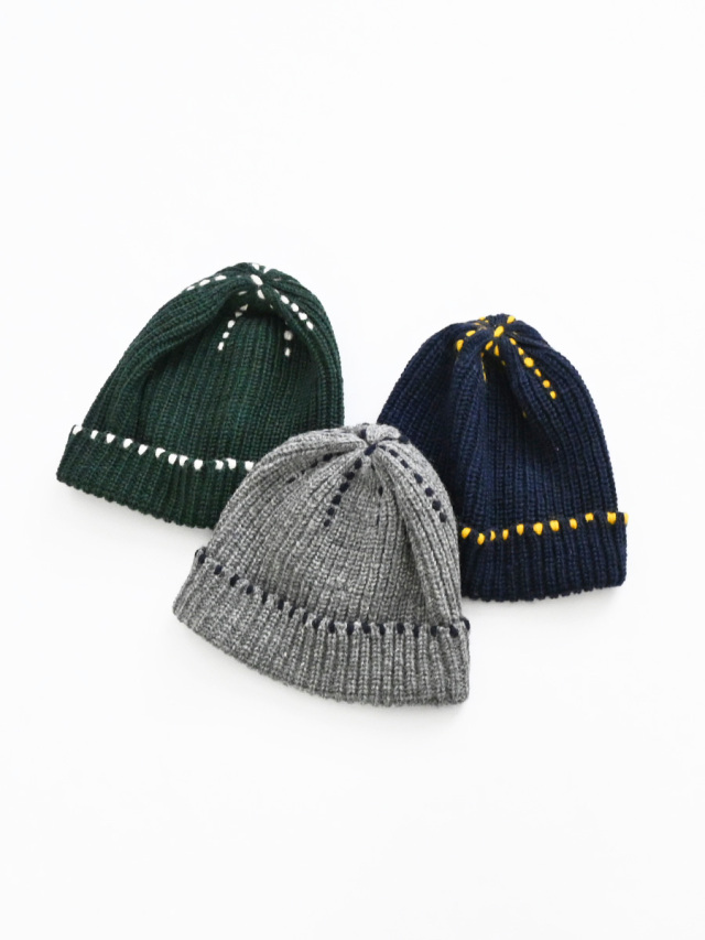 ONE FIFTH (ワンフィフス) HANDKNIT STITCH KNIT CAP -ナイモノねだり