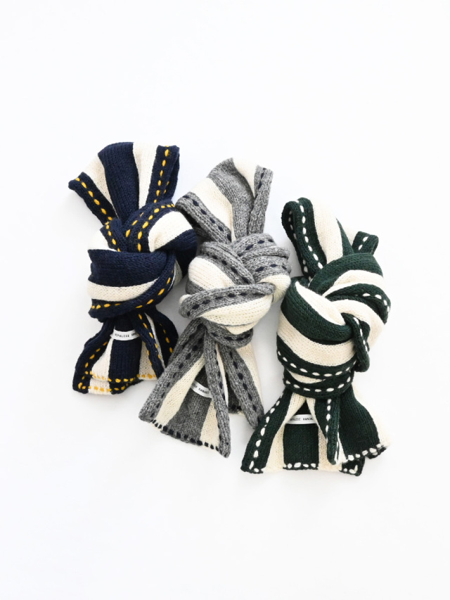 【40％OFF】ONE FIFTH (ワンフィフス)　HANDKNIT STITCH STOLE  -ナイモノねだり