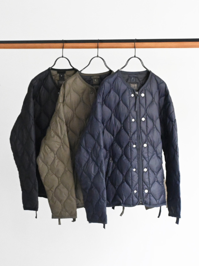 TAION (タイオン)　ミリタリー M65 ライナーWジップ ショートダウンジャケット-ソフトシェル