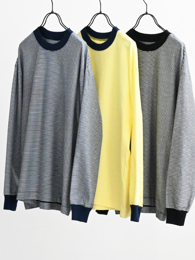 PERS PROJECTS (パースプロジェクト) VICTOR L/S BLIND BORDER TEE