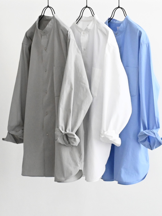 nanamica (ナナミカ)　Band Collar Wind Shirt