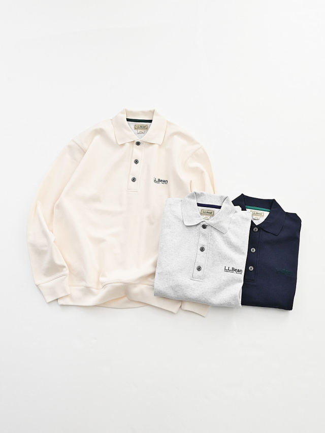 L.L.Bean (エルエルビーン)　ポーテージ・ポロスウェットシャツ