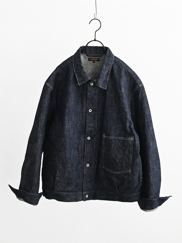 A VONTADE (アボンタージ)　Coal Mine Denim Blouse -13.5oz Selvedge Denim- VTD-0541-JK2