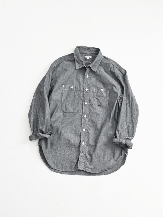 ENGINEERED GARMENTS (エンジニアードガーメンツ) Work Shirt - Cotton Chambray