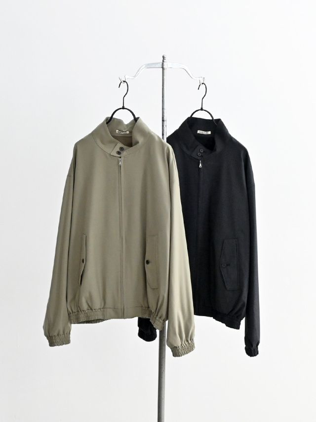 AURALEE (オーラリー) ULTRA FINE TROPICAL WOOL ZIP BLOUSON