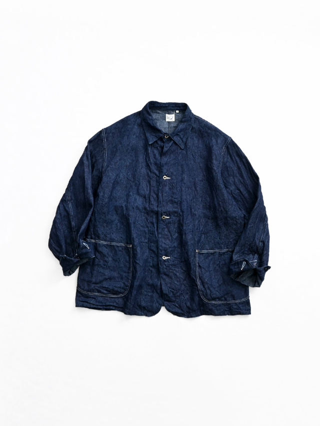 orSlow (オアスロウ) WWII 40'S LINEN DENIM COVERALL (LOOSE FIT)