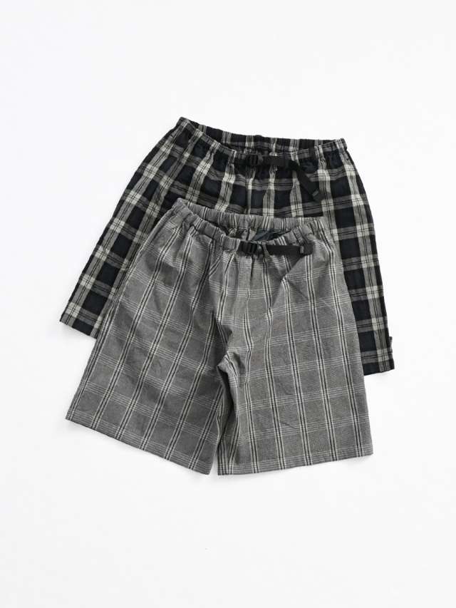 SEDAN ALL-PURPOSE (セダンオールパーパス)　Cotton Linen Plaid Shorts