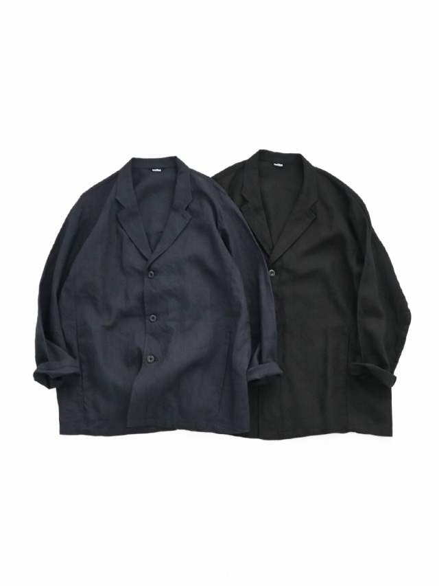 maillot mature (マイヨマチュア)　Canvas Linen Tailor Shirt (キャンバスリネン・テーラーシャツ) MAS-26155