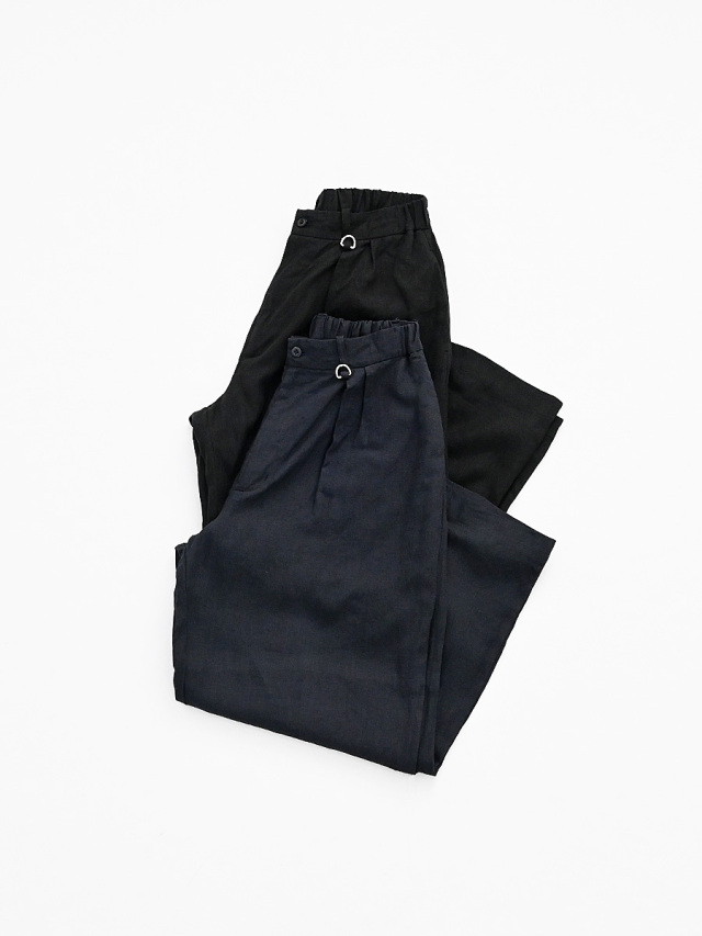 maillot mature (マイヨマチュア)　Canvas Linen Wide Trouser (キャンバスリネン・ワイドトラウザー) MAP-26156