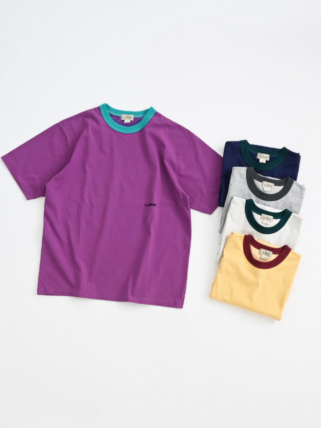 L.L.Bean (エルエルビーン)　モリル・ショートスリーブ・リンガー・Tシャツ