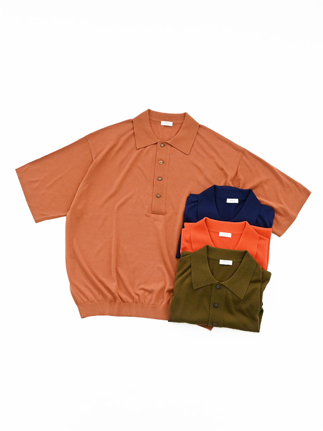crepuscule (クレプスキュール)　S/S Knit Polo