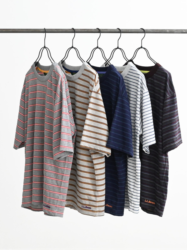L.L.Bean (エルエルビーン)　クリントン・ストライプ・Tシャツ