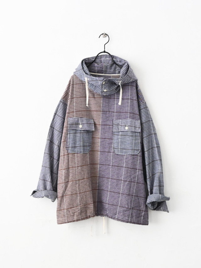 ENGINEERED GARMENTS (エンジニアードガーメンツ) Cagoule Shirt - Multi Color Block Check