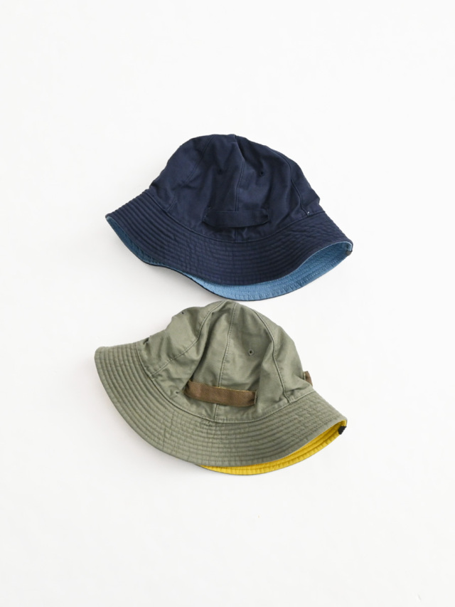 DECHO (デコー) REVERSIBLE SUN HATHICKORY FATIGUE HAT