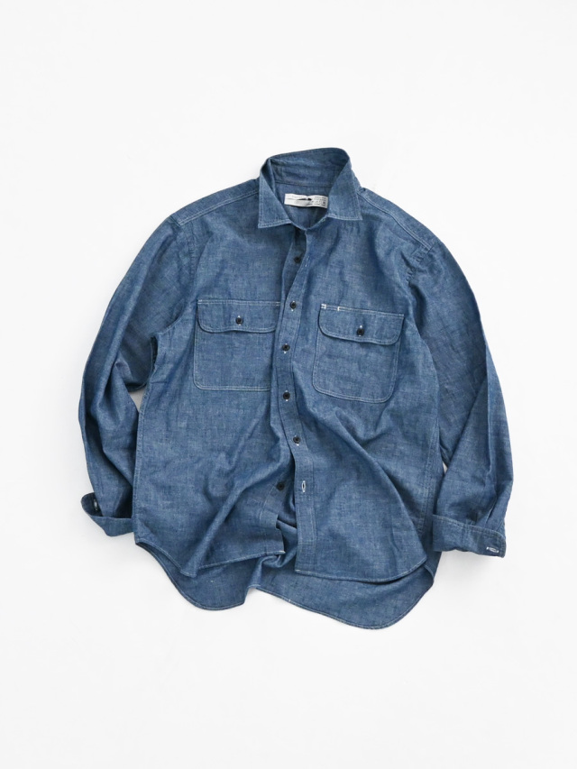 HATSKI(ハツキ) HT.8203005 DPDS Shirt -Chambray-