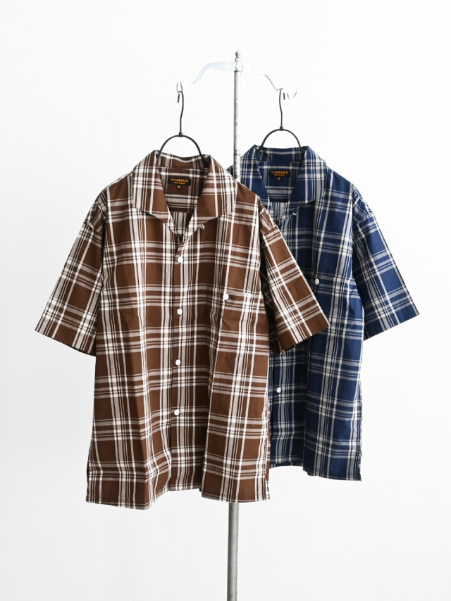 A VONTADE (アボンタージ)　Italian Collar Shirts SS -Check Broad Cloth- VTD-0398-SH