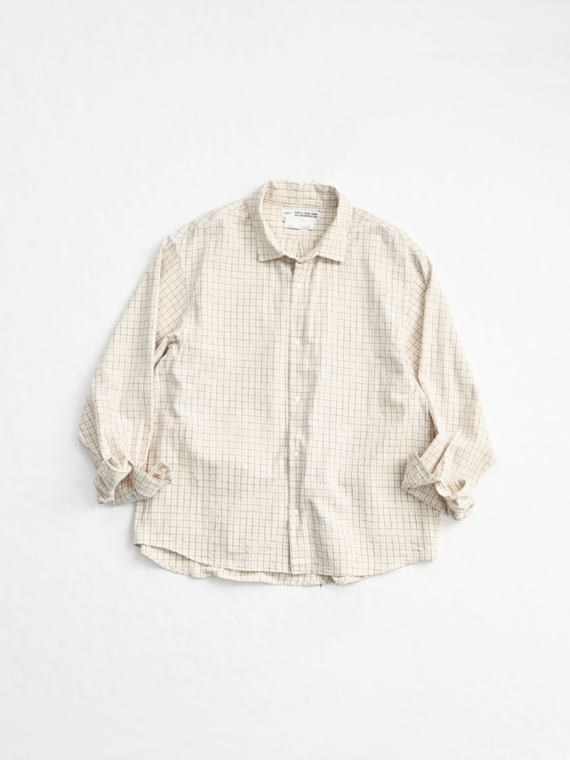 YAECA (ヤエカ)　Comfort Shirt -Extra Wide "Check" (150611105) -ナイモノねだり