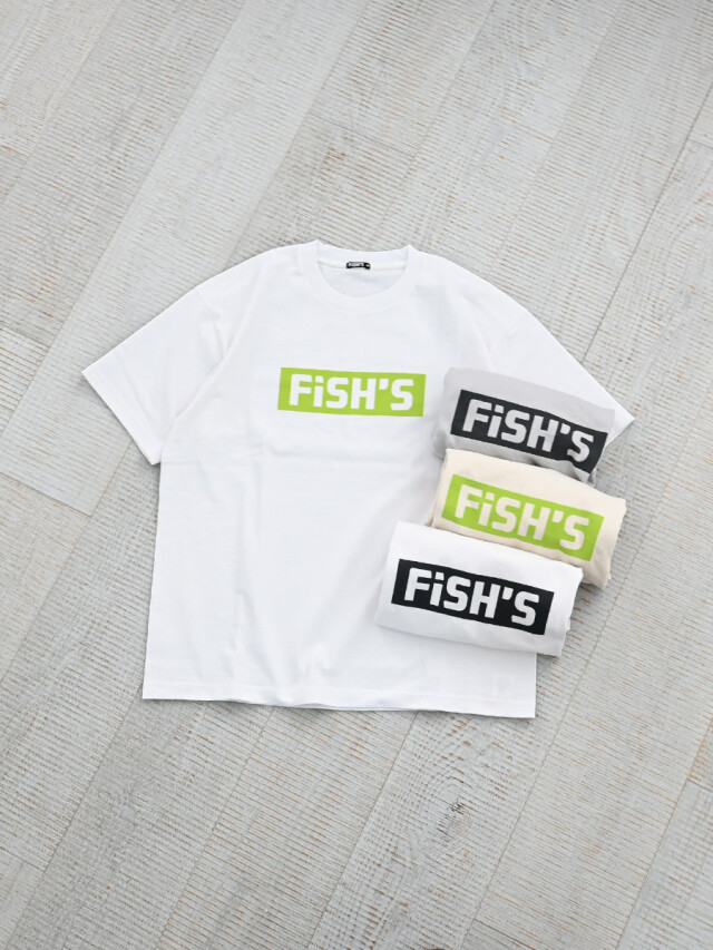FiSH'S (フィッシュ)　ボックスロゴ プリントTee #A