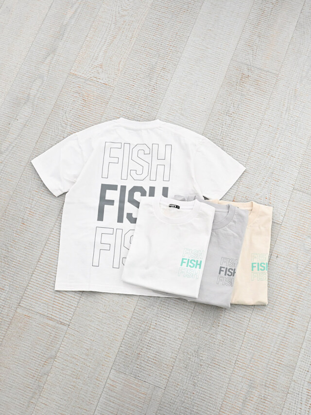 FiSH'S (フィッシュ) ビッグロゴ プリントTee #C
