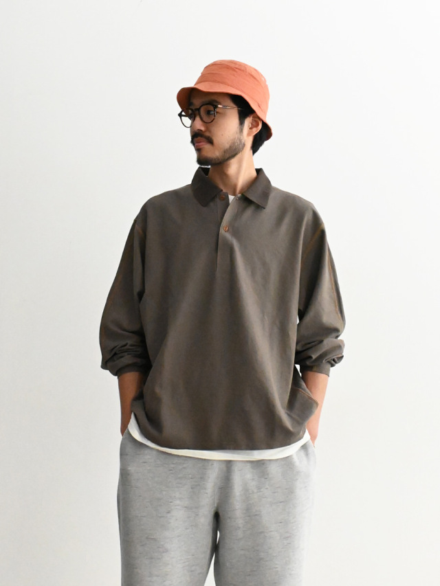 【40％OFF】NOROLL (ノーロール)　DRY WASHI L/S POLO