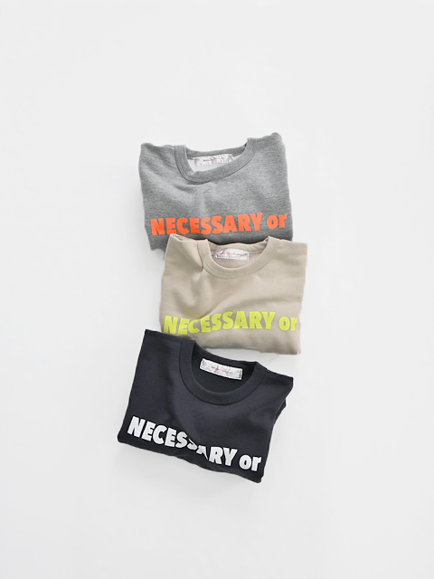 NECESSARY or UNNECESSARY (ネセサリーオアアンネセサリー)　NOUN SWEAT CREW (クルーネックスウェット) -ナイモノねだり