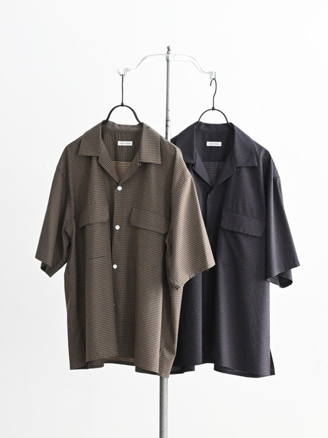 KAPTAIN SUNSHINE (キャプテンサンシャイン)　Summer Wool Open Collar SS Shirt
