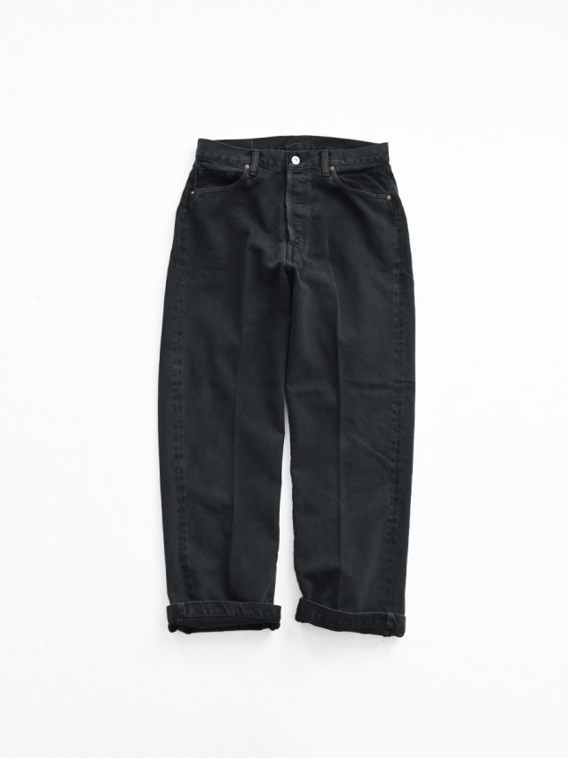 HATSKI (ハツキ) Denim06 Tailored Jeans -Fade Black-