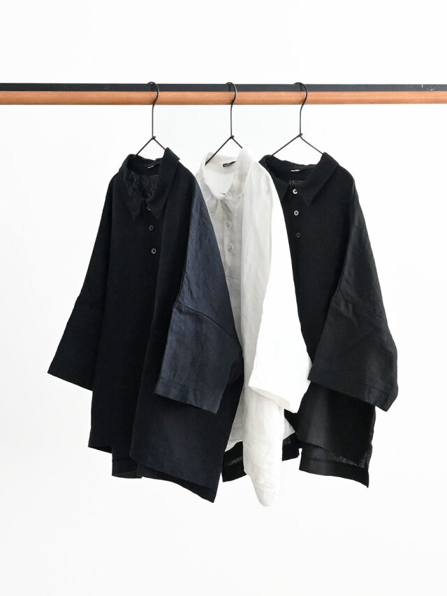 maillot (マイヨ)　Canvas Linen Big Polo (リネン・ビッグポロ) MAS-26162