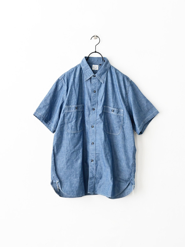 orSlow (オアスロウ)　SHORT SLEEVE CHAMBRAY WORK SHIRT