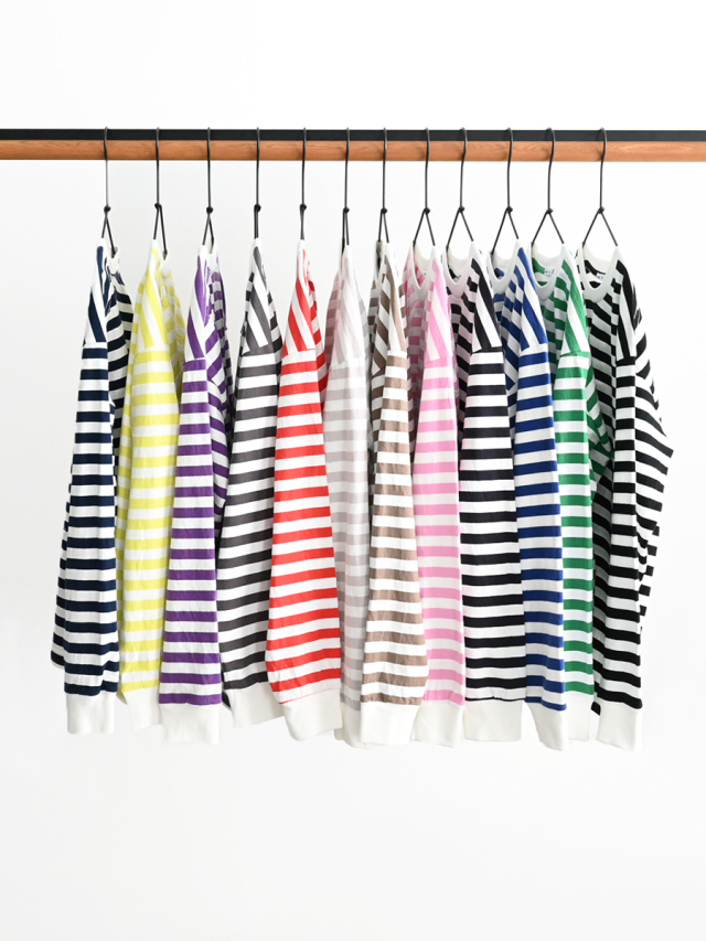 maillot (マイヨ)　Tube Border Long-Tee (丸胴ボーダー ロングTee) MAC-25110
