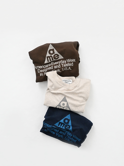 Americana (アメリカーナ)　リバースウィーブ長袖Tee - ame (トライアングル)