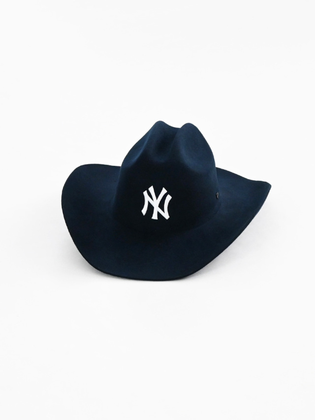 NEW ERA (ニューエラ)　Cowboy Hat ウールフェルト ニューヨーク・ヤンキース ネイビー