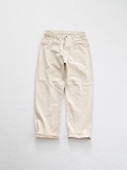 HATSKI (ハツキ)　DENIM03 Wide Tapered Denim -Ecru-