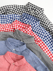 【30%OFF】maillot (マイヨ)　Sunset Gingham New Work Shirts (サンセット ギンガム New ワーク) MAS-N006