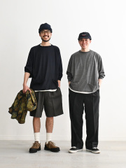 ill (イル)　ウール天竺 ラグランロングTシャツ Made by HAVERSACK
